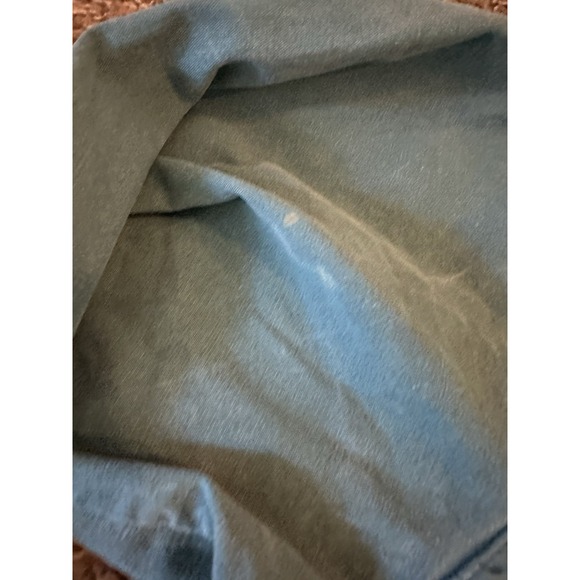 Vintage 90s The AUSTRALIAN OUTBACK Button Down Shirt Medium Oversized Teal - Picture 7 of 7